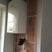 Boiler installation by Warmspire engineer