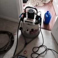 Powerflush being carried out on a central heating system